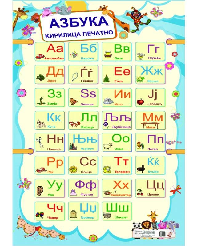 ОП054 - Букви кирилица