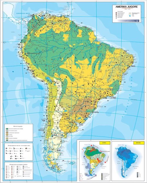 Г033 - Јужна Америка стопанска карта