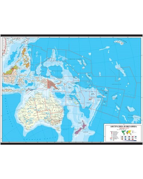 Г035 - Австралија политичка карта