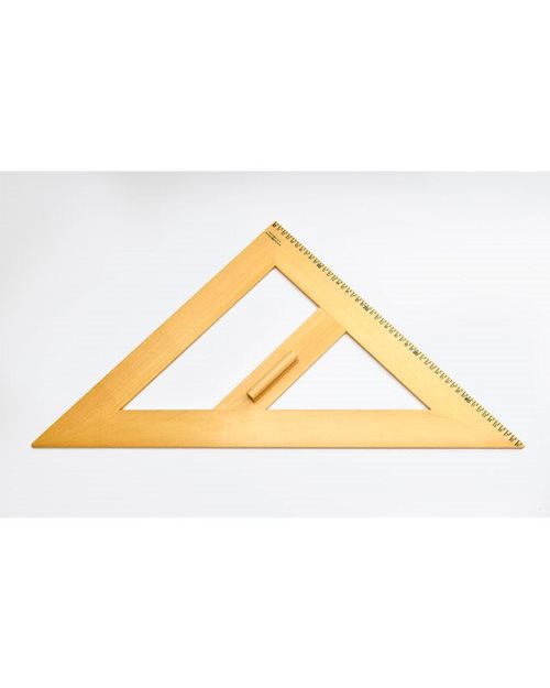 М001 - Дрвен рамнокрак триаголник 45х50 см.