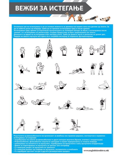 СП077 - Постер вежби за истегање