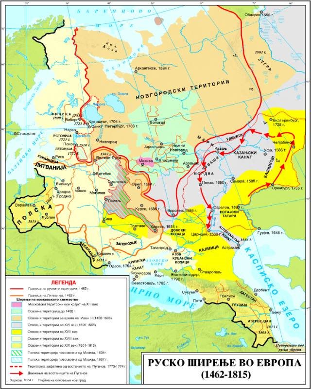 И035 - Руско ширење на Европа (1462-1815)