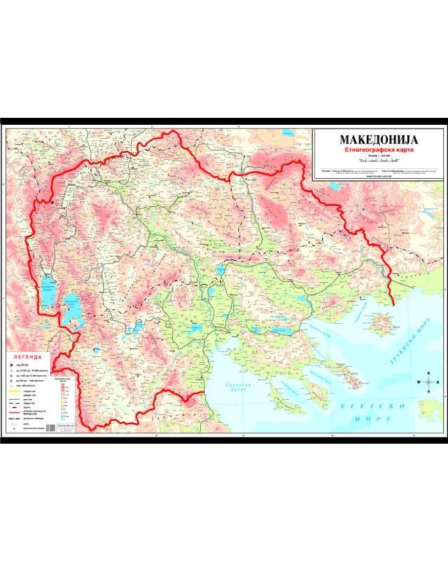И047 - Македонија етнографска карта