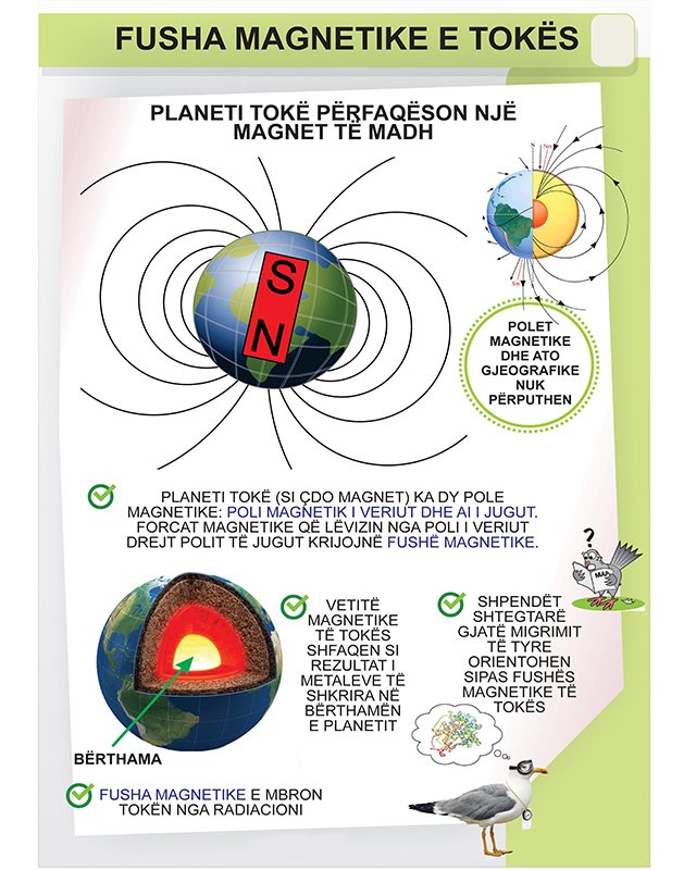 Earth and magnet