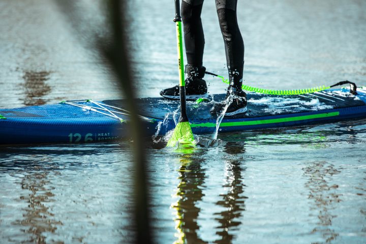 Весло Jobe за SUP од стаклени влакна (Fiberglass) 3 парчиња  лајм зелено