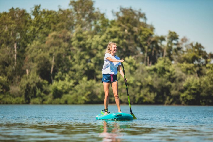 Весло Jobe за SUP од стаклени влакна (Fiberglass) 3 парчиња  лајм зелено