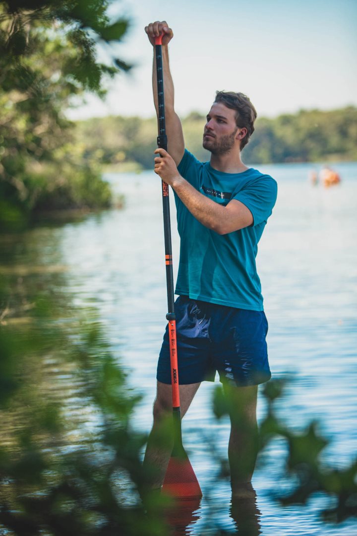 Весло Jobe за SUP од стаклени влакна (Fiberglass) 3 парчиња портокалово