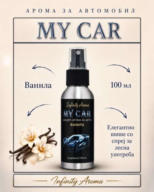 MY CAR ВАНИЛА - АРОМАТИЗЕР ЗА АВТОМОБИЛ 100 мл