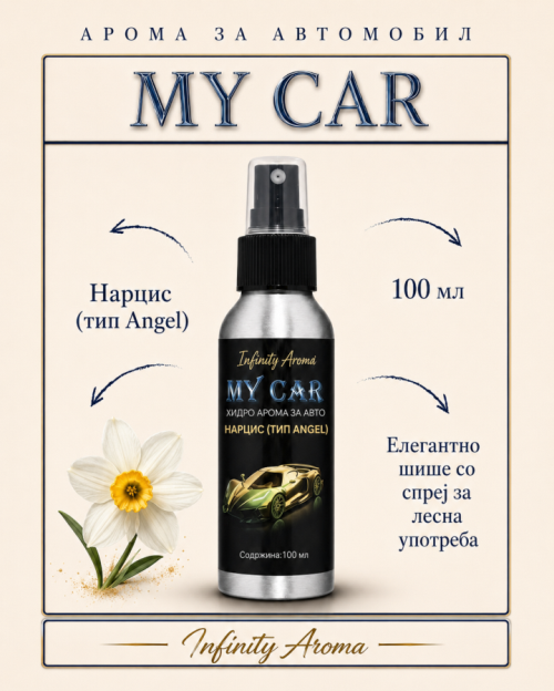 MY CAR НАРЦИС - АРОМАТИЗЕР ЗА АВТОМОБИЛ 100 мл
