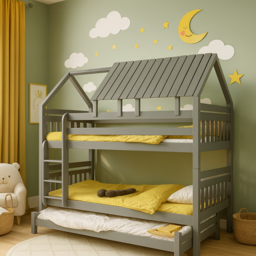 Tommy - a bunk bed with an additional pull-out bed.
