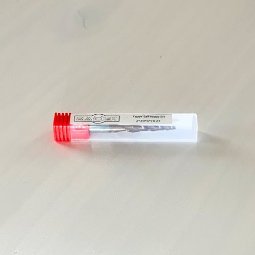 СПИРАЛНО КОНУСНО КАРБИДНО ГЛОДАЛО СО КУГЛЕСТ ВРВ И ЗАШТИТНА ОБЛОГА (2*30*6*70 2T)