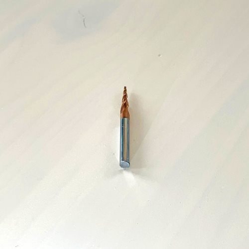 СПИРАЛНО КОНУСНО КАРБИДНО ГЛОДАЛО СО КУГЛЕСТ ВРВ И ЗАШТИТНА ОБЛОГА (1.5*6*26*76 3T R0.75)