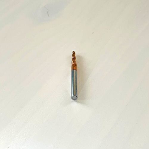 СПИРАЛНО КОНУСНО КАРБИДНО ГЛОДАЛО СО КУГЛЕСТ ВРВ И ЗАШТИТНА ОБЛОГА (3*6*26*75 3T R1.5)