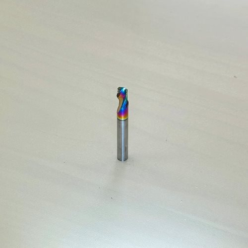 SPIRALNO KARBIDNO GLODALO SA 1 SEČIVOM I ZAŠTITNIM PREMAZOM (6×6×10×50 1T)