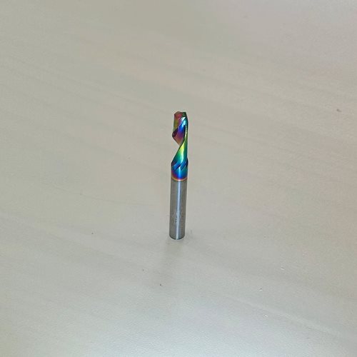SPIRALNO KARBIDNO GLODALO SA 1 SEČIVOM I ZAŠTITNIM PREMAZOM (6×6×20×60 1T)