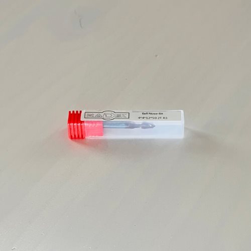 СПИРАЛНО КАРБИДНО ГЛОДАЛО СО КУГЛЕСТ ВРВ И ЗАШТИТНА ОБЛОГА (4*4*12*50 2T R3)