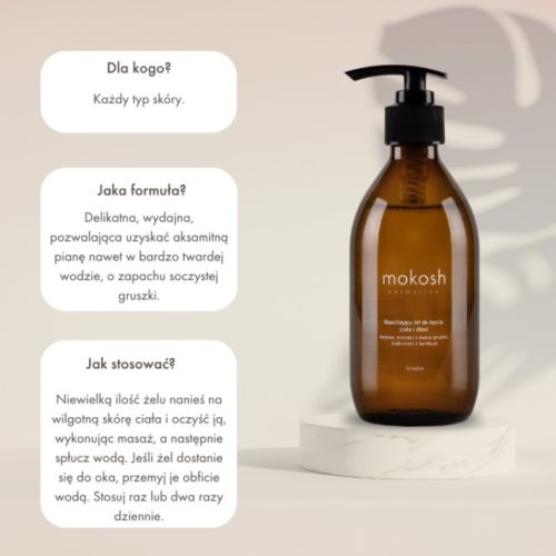 Хидратантен гел за миење тело и раце од круша