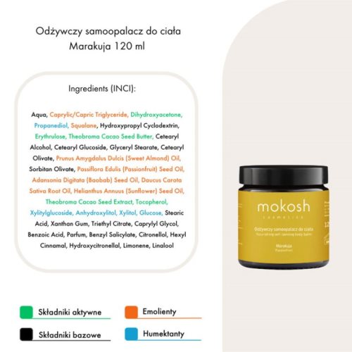 Хранлив самопотемнувач за тело со маракуја