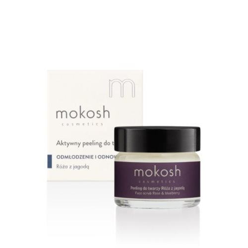 Активен пилинг за лице со роза и бобинки | Mokosh