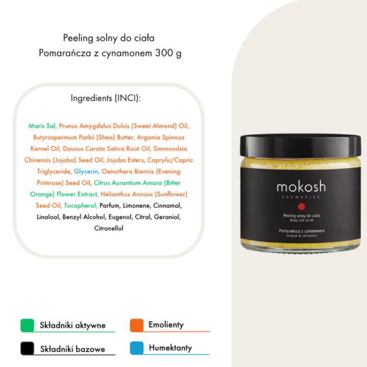 Пилинг со сол од Мртво море со ориентален мирис на портокал и цимет