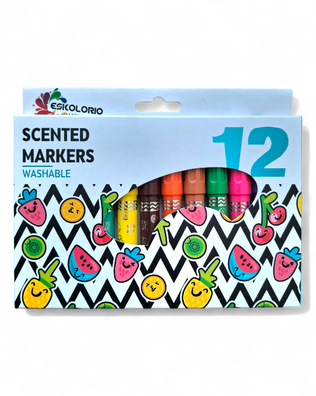 ФЛОМАСТЕРИ ДЕБЕЛИ 1/12 - ЕСКОЛОРИО ЛУХ