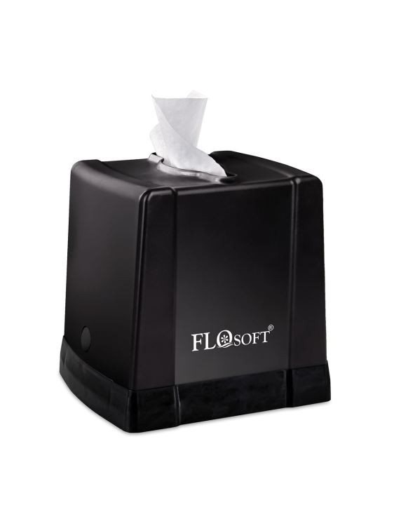 Фло софт црн диспанзер за салфетки со горно извлекување