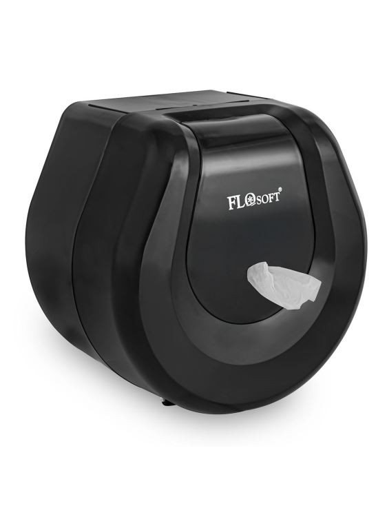 Фло софт црн диспанзер за тоалет мини централно